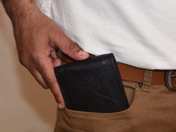 Unisex Black Flip Wallet for Men and Women Unisex black flip wallet for men and women shopping online