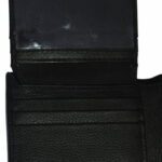 Classic black flip-style wallet suitable for various uses