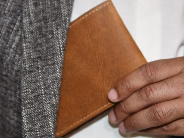 Compact Golden Tan Bifold Wallet for Effortless Organization Compact golden tan bifold wallet ideal for easy product discovery