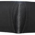 Elegant black flip wallet designed for security and convenience