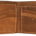 Golden tan slim bifold accessory for versatile organization