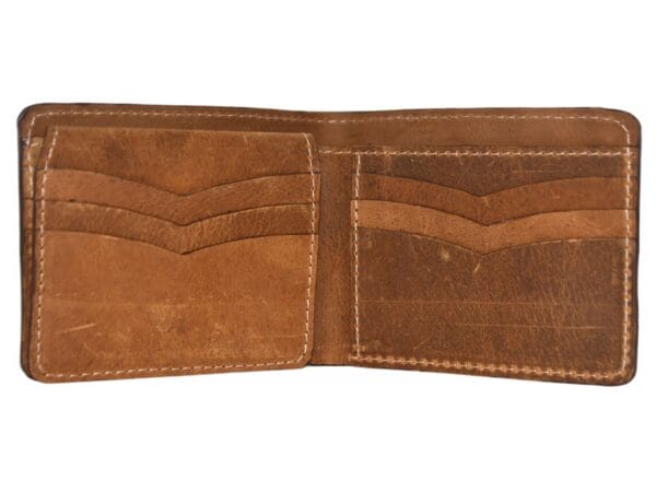 Golden Tan Slim Bifold Accessory for Men and Women Golden tan slim bifold accessory for versatile organization
