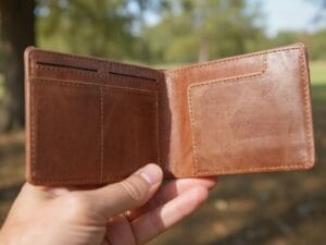 Spacious passport wallet for long-distance travel