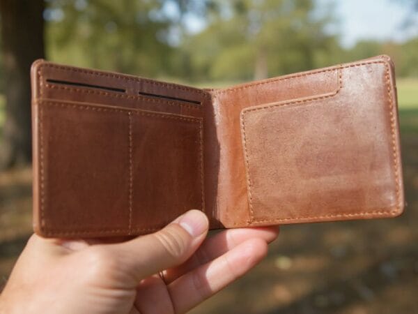 Spacious passport wallet for long-distance travel