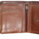 Compact men's wallet with zipper for daily convenience
