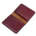 Modern leather card holder for business or casual use