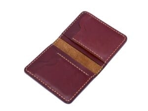 Modern leather card holder for business or casual use