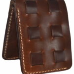 Quilted leather wallet for everyday use