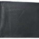Contemporary flip wallet in black for organized storage