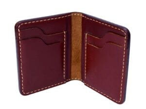 Minimalist leather card holder for everyday use