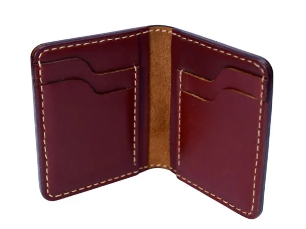 Minimalist leather card holder for everyday use