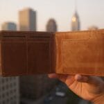 Lightweight long passport wallet for travel