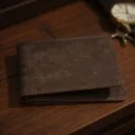 Thin leather wallet for men’s everyday essentials