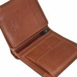Small zippered wallet for men offering secure storage