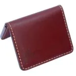 Secure leather card case for travelers