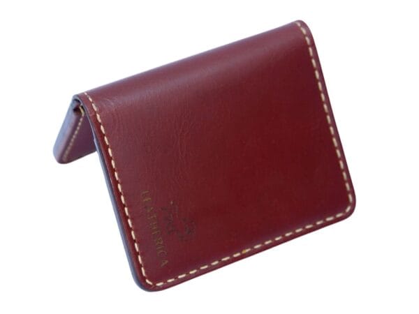 Travel Leather Card Case Secure leather card case for travelers