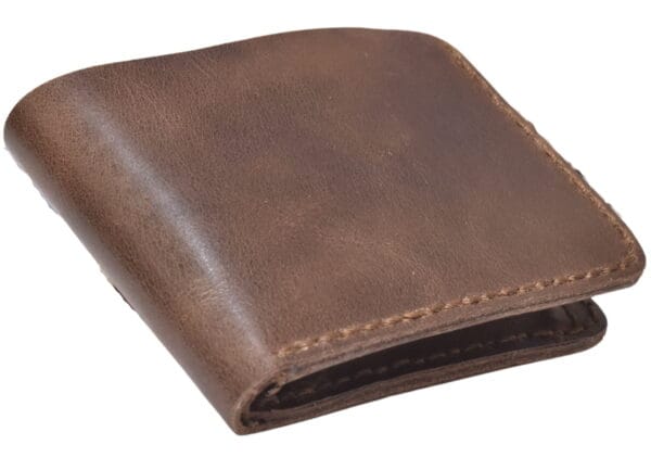 Premium Brown Leather Bifold Wallet with Coin Pocket Premium brown leather bifold wallet with coin pocket
