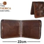 woven wallet size