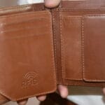 Men's zippered card holder and wallet for easy storage